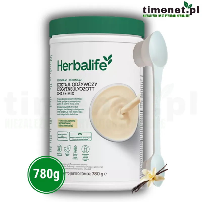 Herbalife koktajl odżywczy Wanilia 780g + Miarka 4 w 1