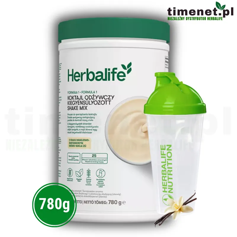 Herbalife koktajl odżywczy Wanilia 780g + Shaker
