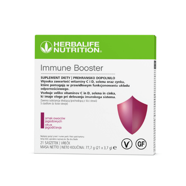 Immune Booster suplement diety smak owoców jagodowych 21 saszetek