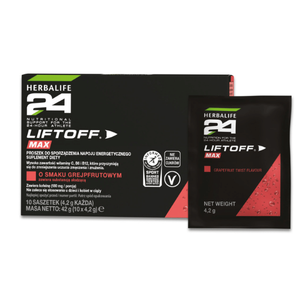 Herbalife24® LiftOff® Max o smaku grejpfrutowym 10 saszetek