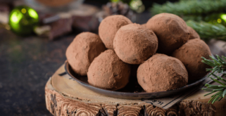 Wegańskie trufle czekoladowo-pomarańczowe