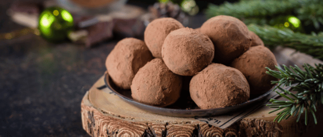 Wegańskie trufle czekoladowo-pomarańczowe