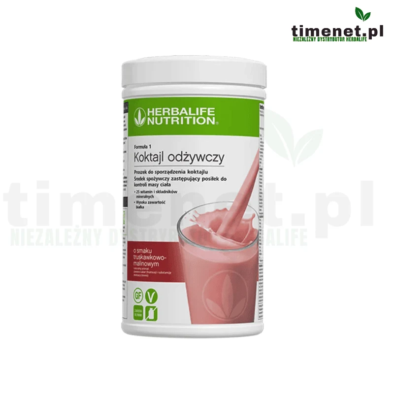 Herbalife koktajl odżywczy malinowo - truskawkowy 550g