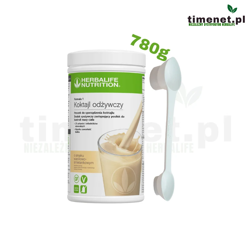 Herbalife koktajl odżywczy Wanilia 780g + Miarka 4 w 1