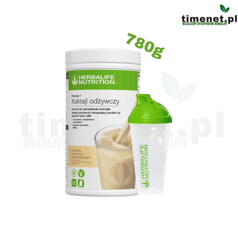 Herbalife koktajl odżywczy Wanilia 780g + Shaker