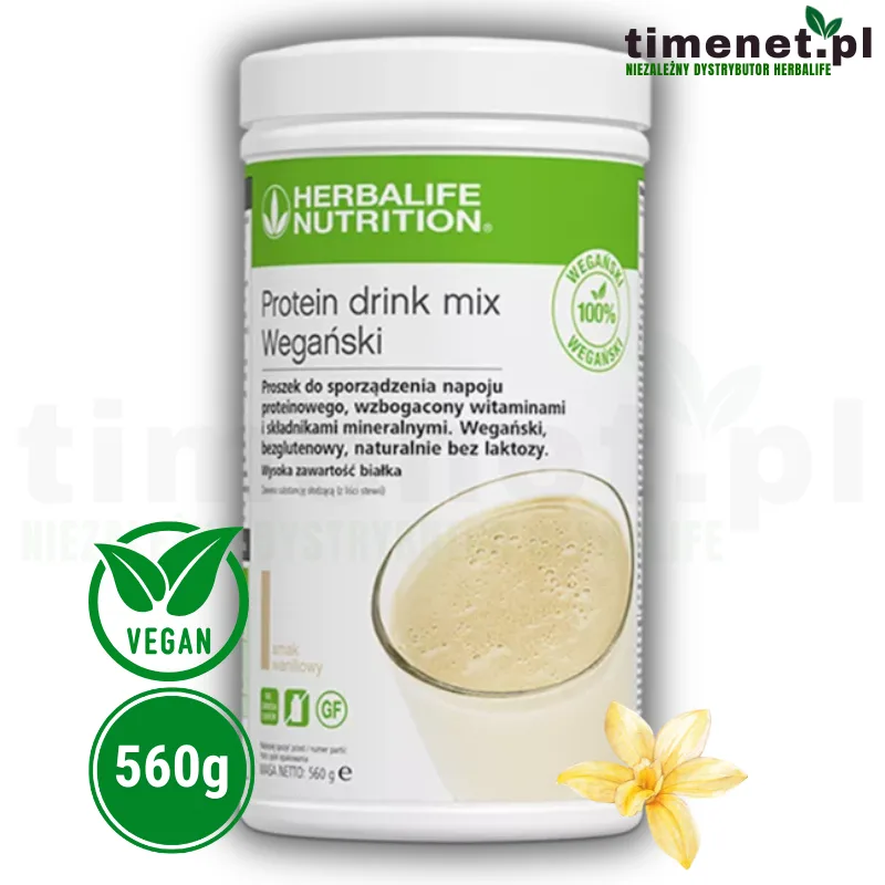 Protein drink mix Wegański smak waniliowy 560 g