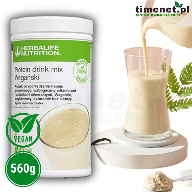Protein drink mix Wegański smak waniliowy 560 g