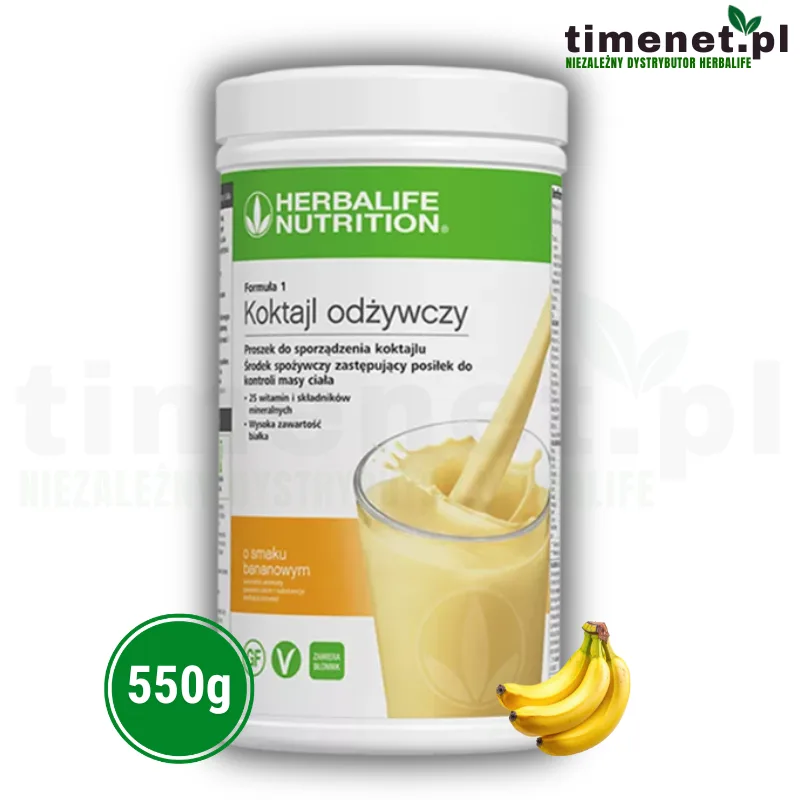 Herbalife Koktajl odżywczy o smaku bananowym 550g