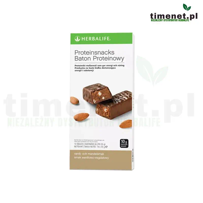 Herbalife Baton proteinowy o smaku waniliowo-migdałowym 14 szt.
