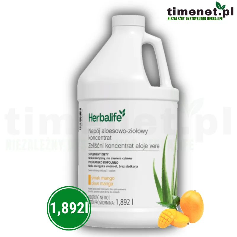 Herbalife Napój Aloesowy smak mango, duże opakowanie 1,892l