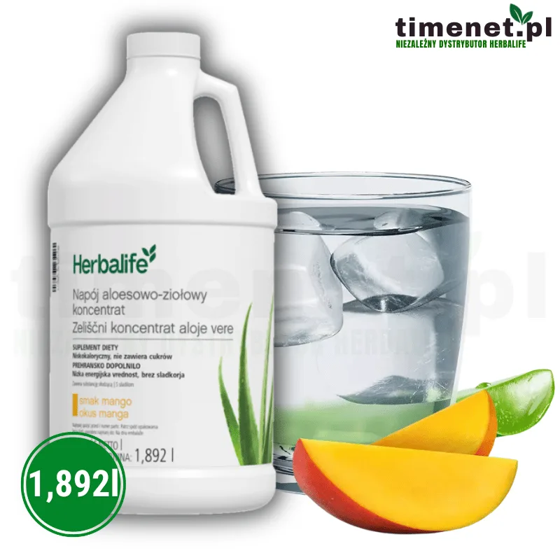 Herbalife Napój Aloesowy smak mango, duże opakowanie 1,892l