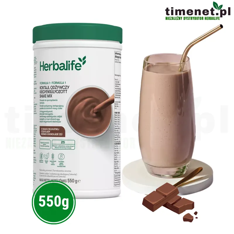Herbalife koktajl odżywczy delikatna czekolada 550g