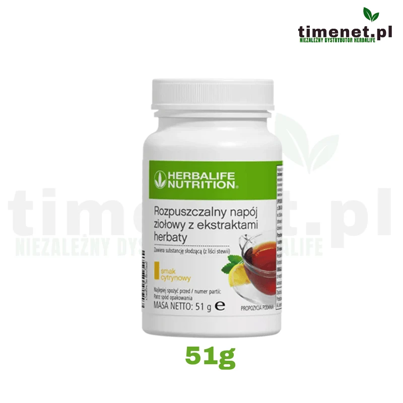 Rozpuszczalny napój ziołowy z ekstraktami herbaty, cytrynowy 51 g