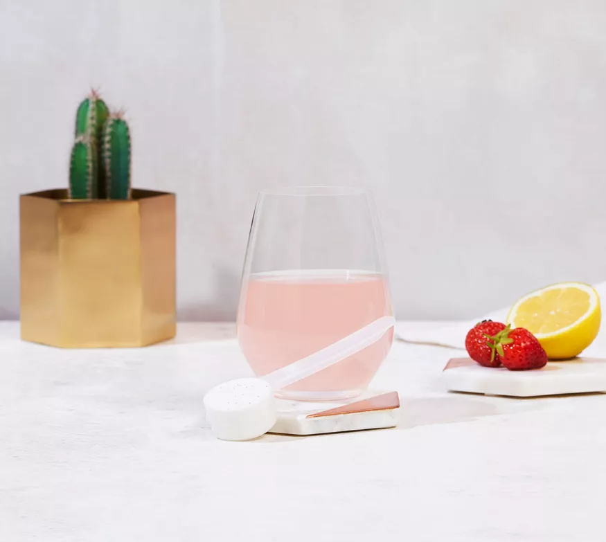 Collagen Skin Booster o smaku truskawkowo-cytrynowym 171g