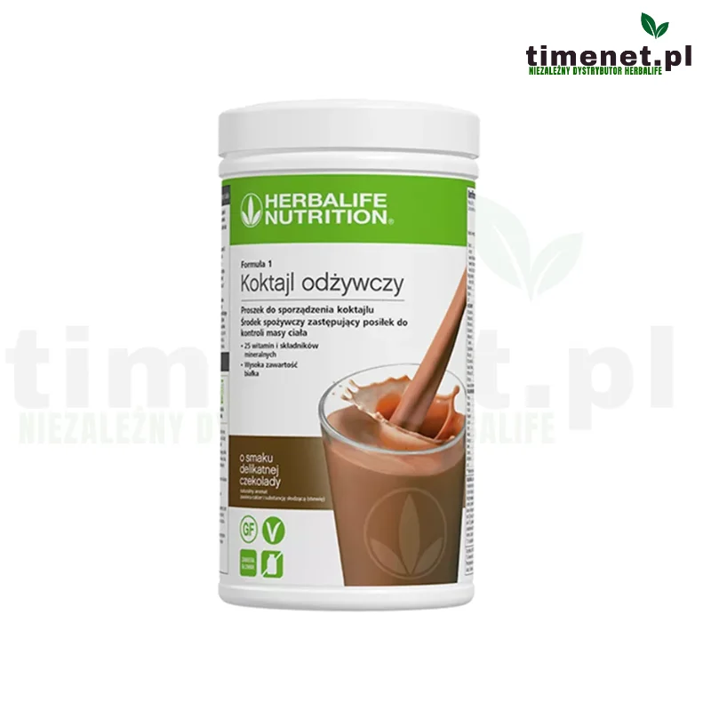 Herbalife koktajl odżywczy delikatna czekolada 550g