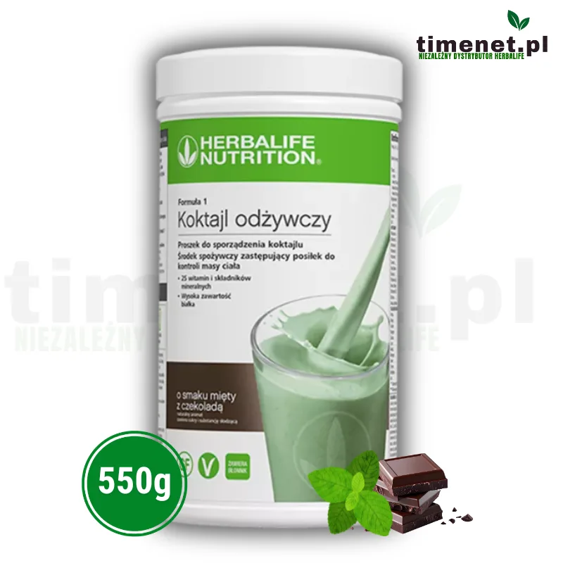 Herbalife odżywczy o smaku mięty z czekoladą 550g