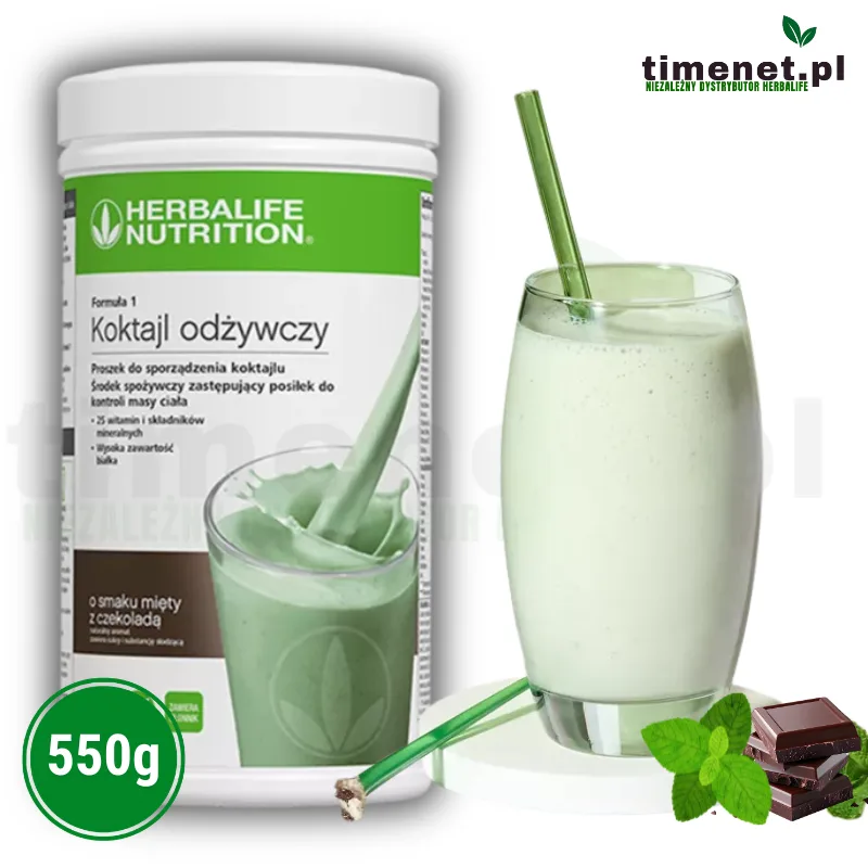 Herbalife odżywczy o smaku mięty z czekoladą 550g