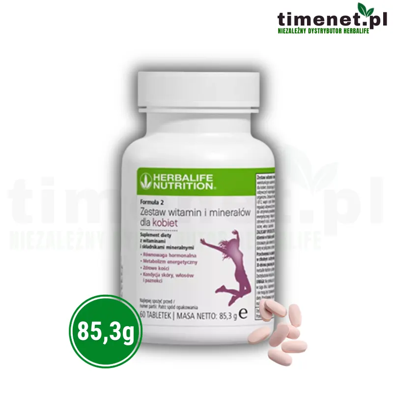 Herbalife Formuła 2 Zestaw witamin i minerałów dla kobiet 60 tabletek